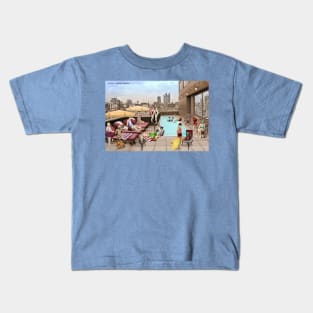 Art Deco Rooftop Chillout Kids T-Shirt